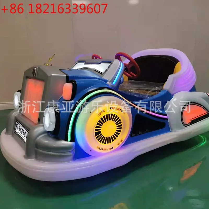 Children's double parent-child electric light bumper car new outdoor park night market stall amusement car