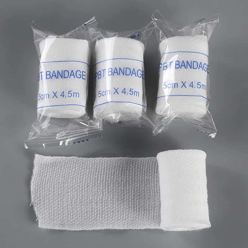 10pcs PBT Bandages/Elastic Elastic Bandages Cotton Core Accessories for First Aid Absorbent Pad for Wound Dressing