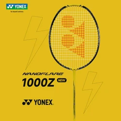 Yonex-Yy Ultra-Light Carbon Fiber Badminton Racket, Flash 1000Z NF, Amarelo Tipo de Velocidade, Aumento Swing Profissional