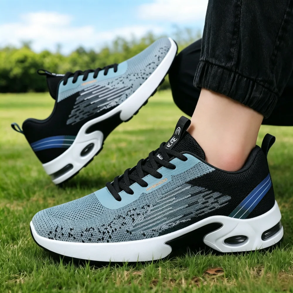 Men's Fashionable Running Shoes Breathable Mesh Air Cushion Support for Gym And Daily Wear image 6