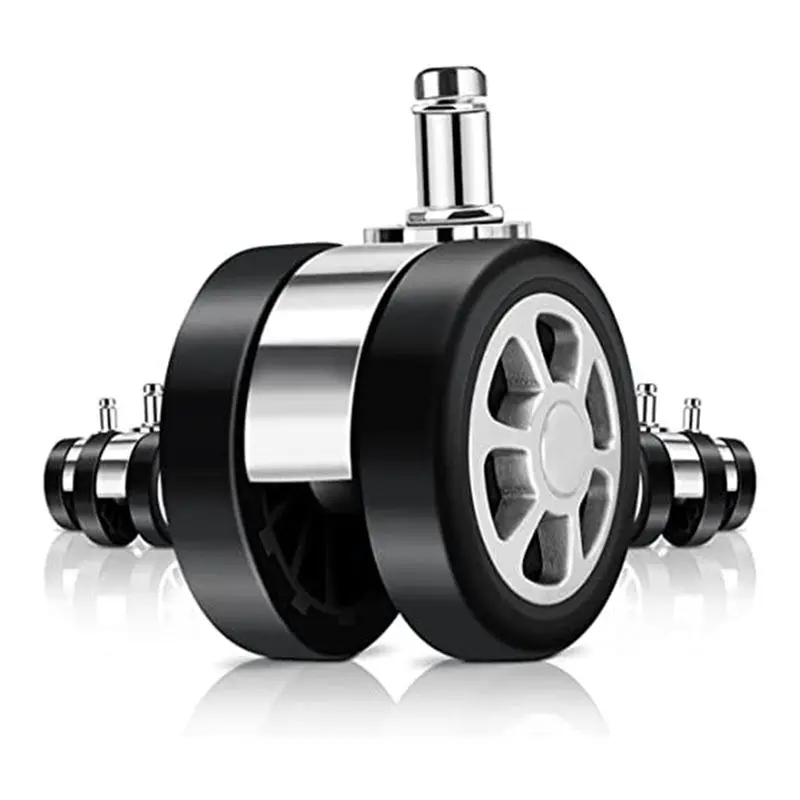 a68p-オフィスチェアキャスターホイールスペアパーツアクセサリーキャスターデスクチェアホイール、回転ホイール、堅木フローリング用チェアキャスター