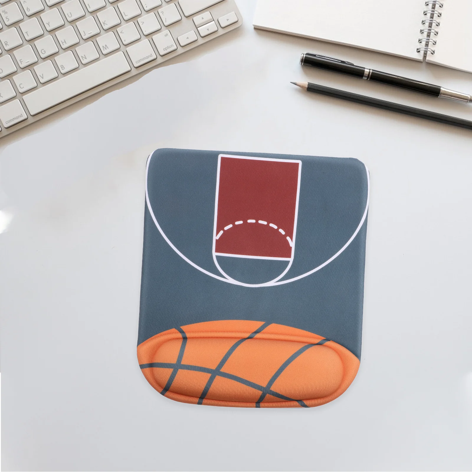 

3D Silicone Mouse Pad Anti Ergonomic Wrist Support Gaming Pad Basketball Design for Laptop Desktop Non