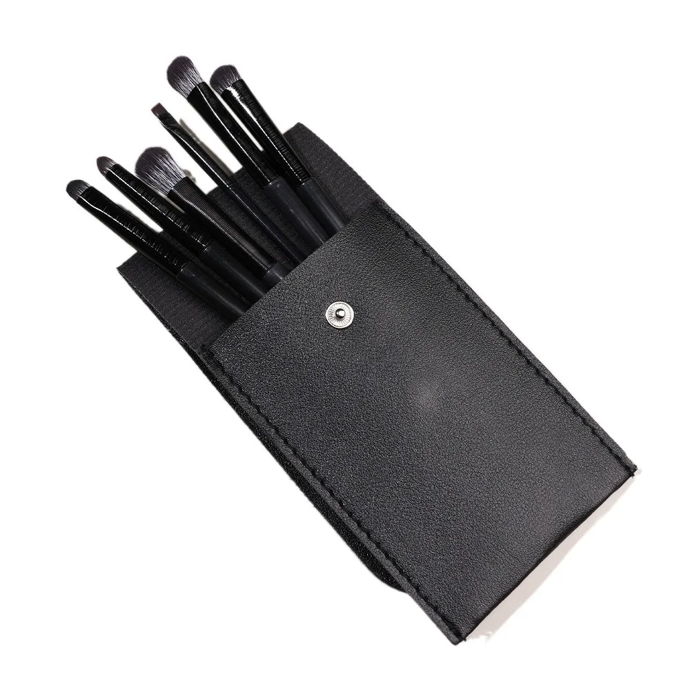 6 unids/set de brochas de maquillaje de ojos suaves Kabuki, juego de brochas de maquillaje de ojos esponjosas, Mini juego de brochas de maquillaje naturales, herramientas de maquillaje