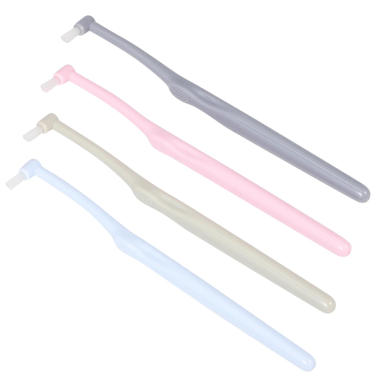 

4pcs Interdental Toothbrush Orthodontic Manual Brush For Braces Plaque Removal Portable Dental Care Tool Lightweight Travel