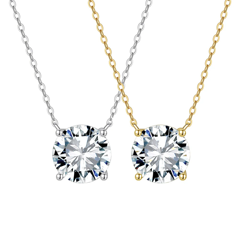 

Wedding Necklace for Women 1-4ct Moissanite GRA Certificate 100% Passed Diamond Test S925 Silve Jewelry Gift