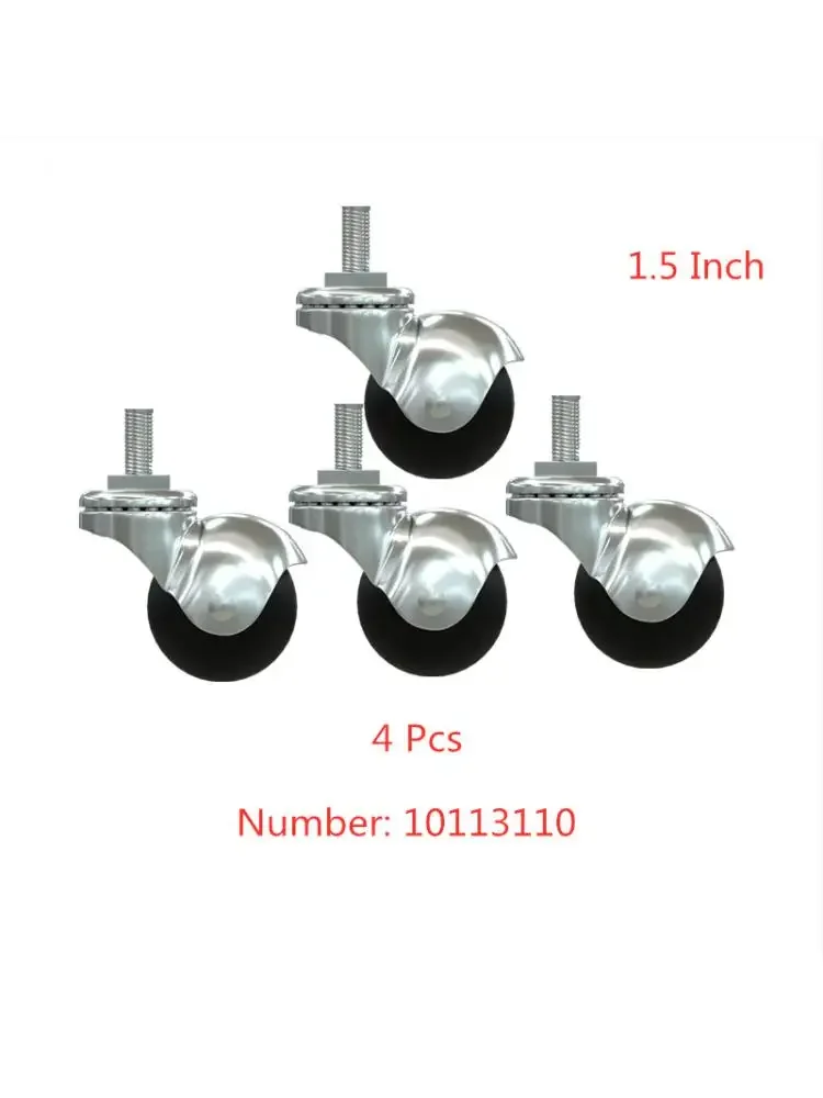 4 Pcs/Lot Caster Light 1.5 Inch M10 Screw Rod Ball Universal Wheel Sofa Table Chair Furniture Pulley Factory