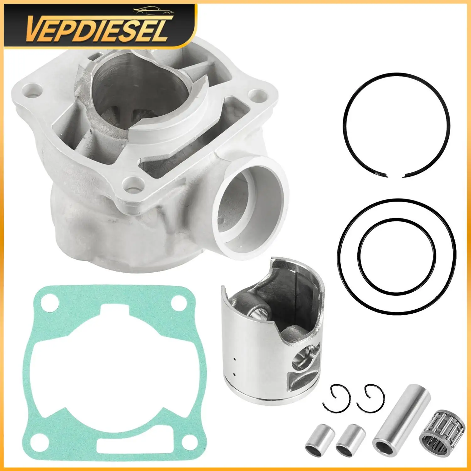 

1Set Cylinder Piston Ring Gasket for Yamaha YZ85 2002 2003 2004 2005-2018 Bore 47.5mm Motorcycle Replacement Parts