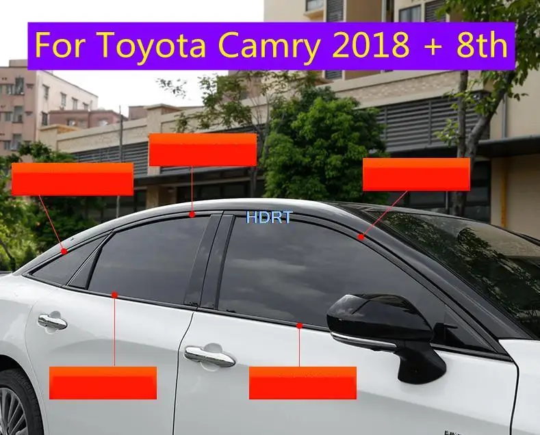 

10 шт., декоративная полоса для Toyota Camry 2018 + 8