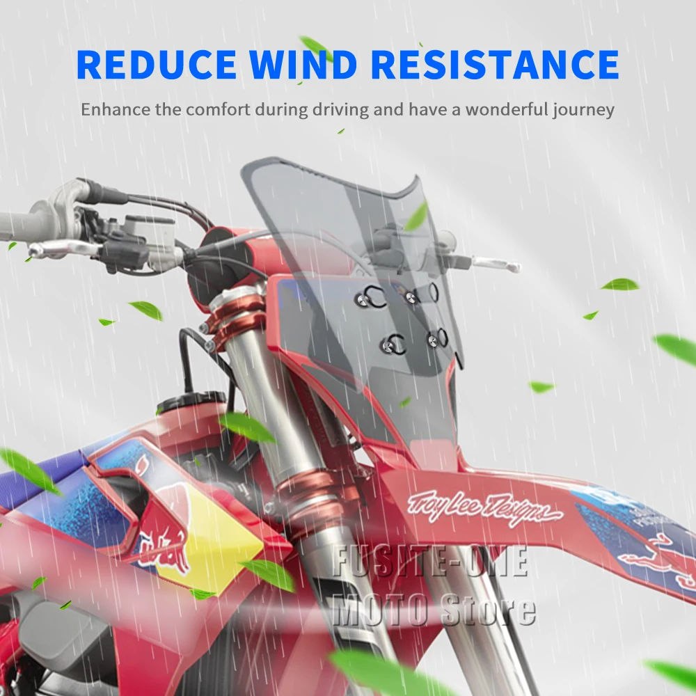 

For GASGAS MC250F MC450F 2023 MC 250F 450F motorcycle adventure windshield extension style Windscreen Wind Deflector Screen
