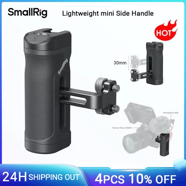 SmallRig Mini uchwyt boczny do otworów gwintowanych 1/4"-20 Lekki, przenośny uchwyt do aparatu Sony do lustrzanek cyfrowych z zimną stopką 4755