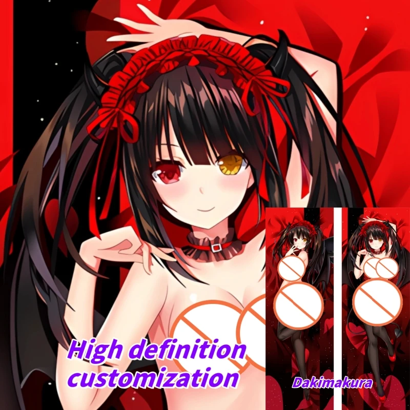 

Dakimakura Anime DATE A LIVE Tokisaki Kurumi Double-sided Print Of Life-size Body Pillowcase Gifts Can be Customized