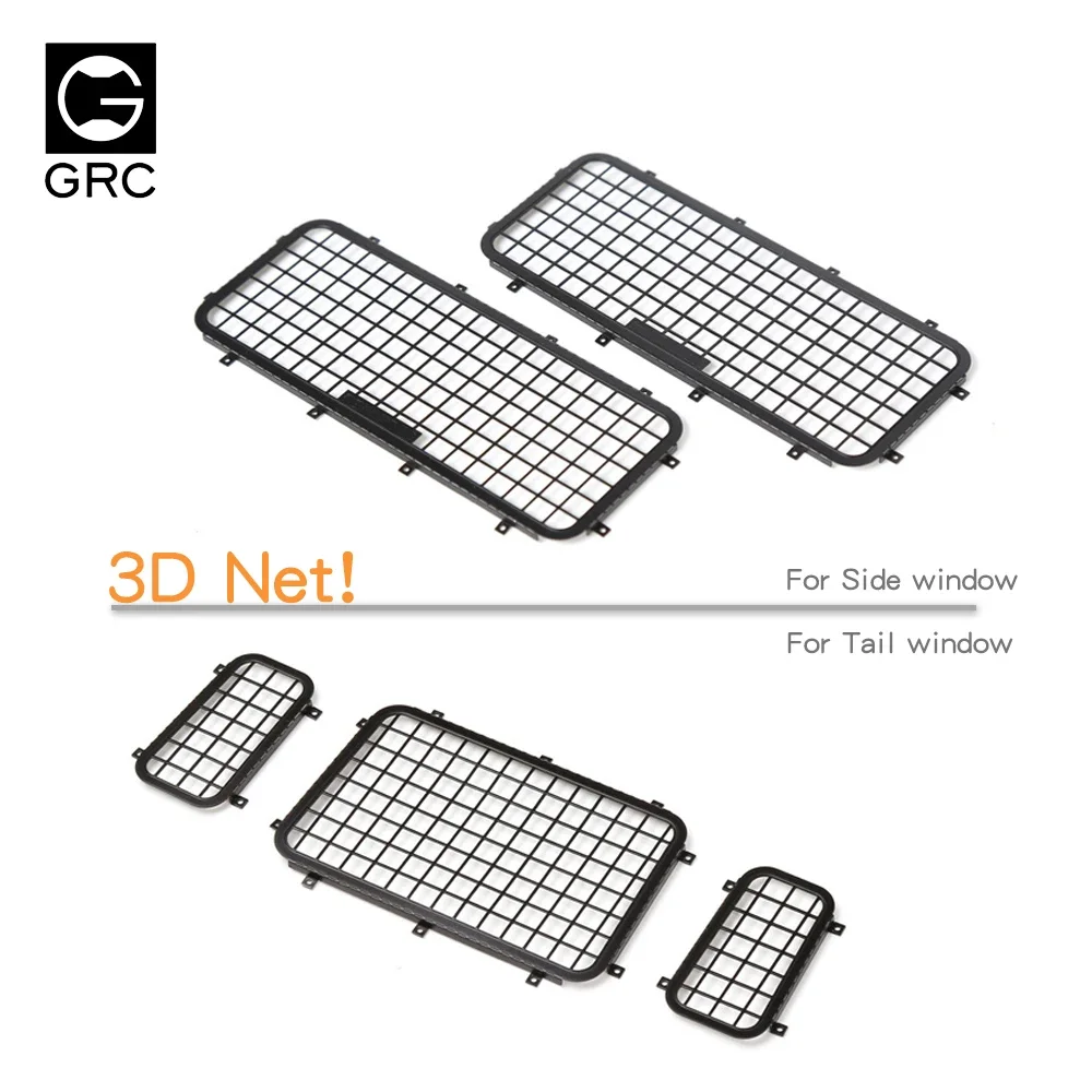 GRC Metal 3D Stereoscopic Window Mesh Protective Net For 1/10 RC TRAXXAS TRX4 Defender 82056-4 Upgrade Option Parts #GAX0075A/B