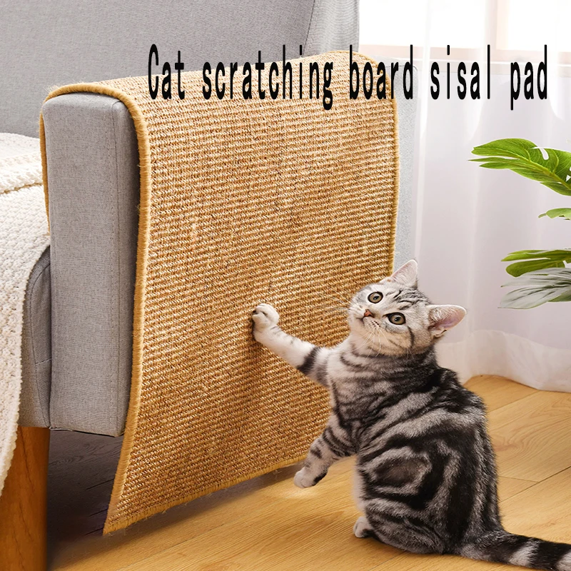 

Sisal Pad Pet Cat Scratching Board Wall Stickers Anti-scratch Wear-resistant Grinding Claws Do Not Fall Off Pet Supplies Pet Mat