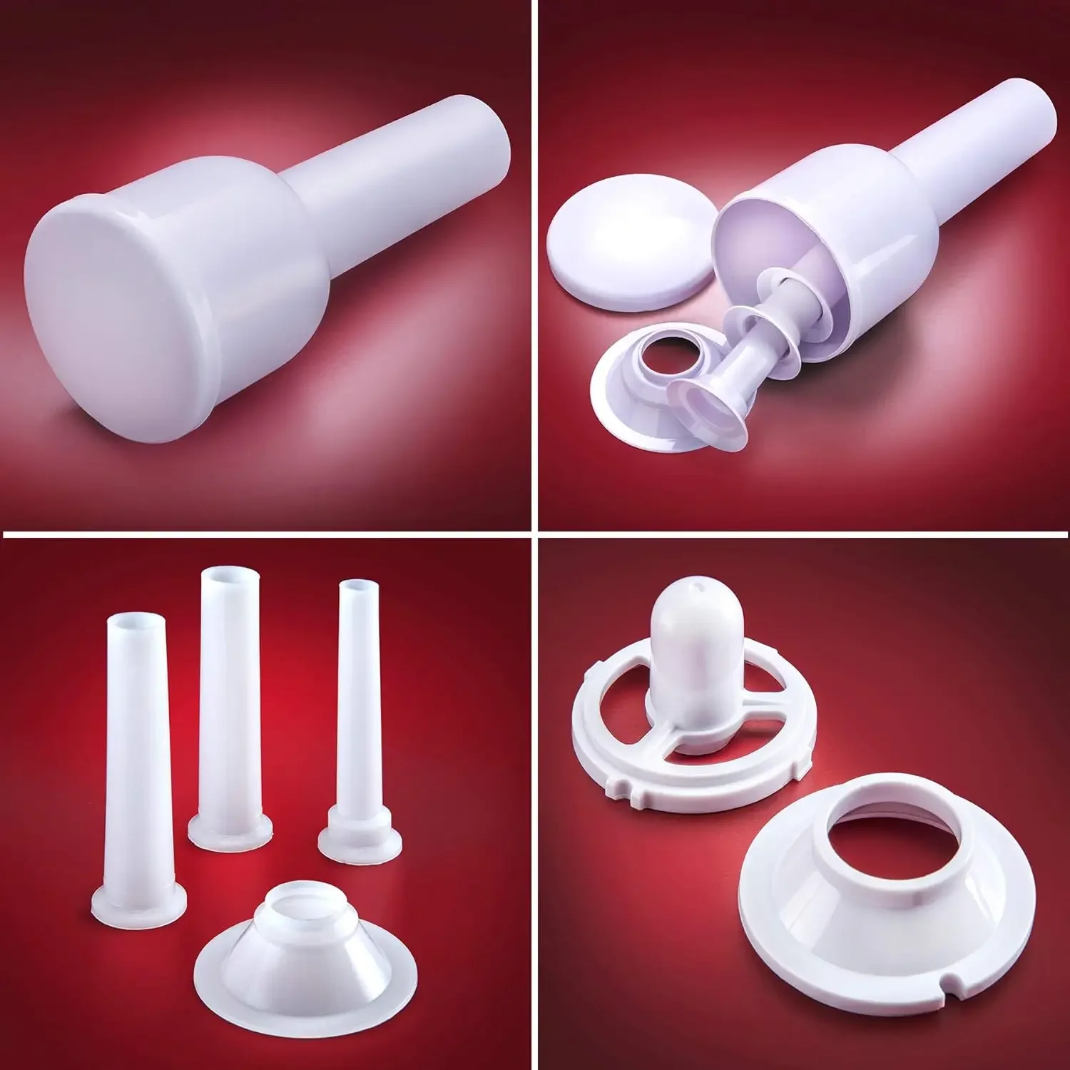 Series 6-In-1 Powerful Size #12 Electric Meat Grinder with Foot Pedal Sausage Stuffer  Kubbe Maker  Patty Press  2 Meat Cla