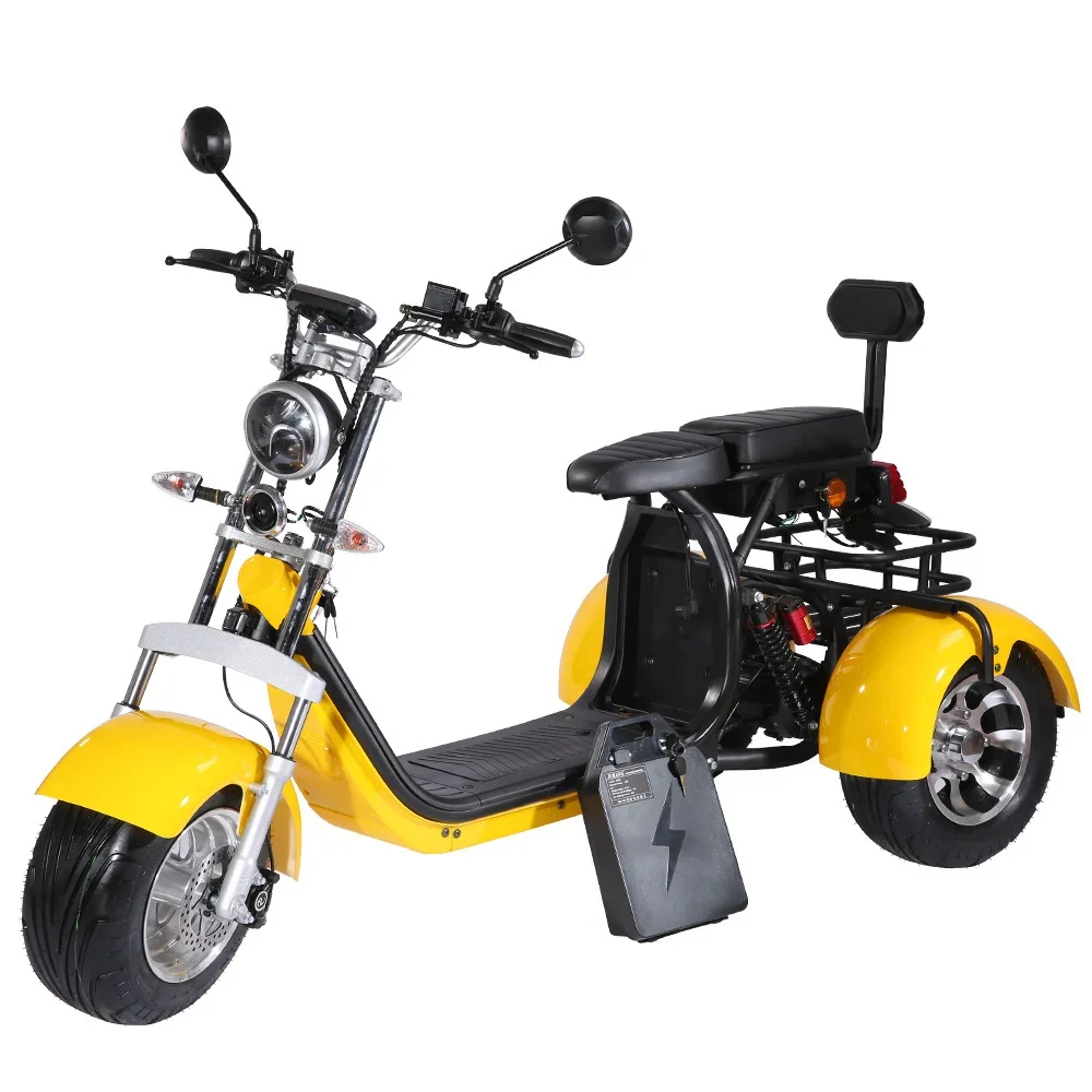 

【HOT】EU Warehouse EEC COC 1500w 2000w 60V Tire Electric Scooter Citycoco