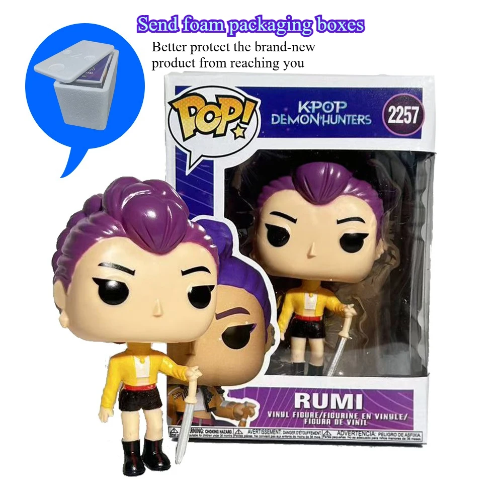 طبعة محدودة KPop شيطان الصيادين FUNKO POP الشكل-زوي رومي ميرا جينو ديربي سوسي أنيمي تحصيل لعبة مجسمة هدية #3