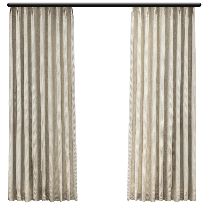 Milk tea color Curtains for Living room bedroom 2023 new light luxury French cream cotton linen Japanese style high end modern