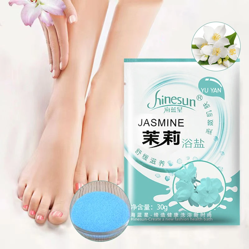 

Foot Bath Soak Salt Rose Jasmine Scent Salts Feet Bath Crystal Mud Skin SPA Powder Moisturizing Body Exfoliation Scruber Care