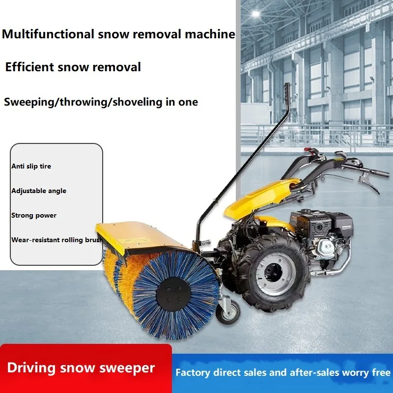 Small Snow Thrower Hand Walk-Behind Hydraulic Snowplow Machine Snow Sweeper