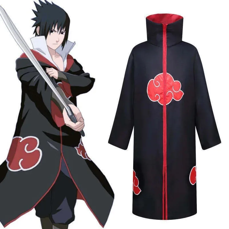 Anime Hokage Uzumaki Ninja Cosplay Costume Uchiha Tobi Obito Halloween Party Suit Cool Coatx;8's,6;