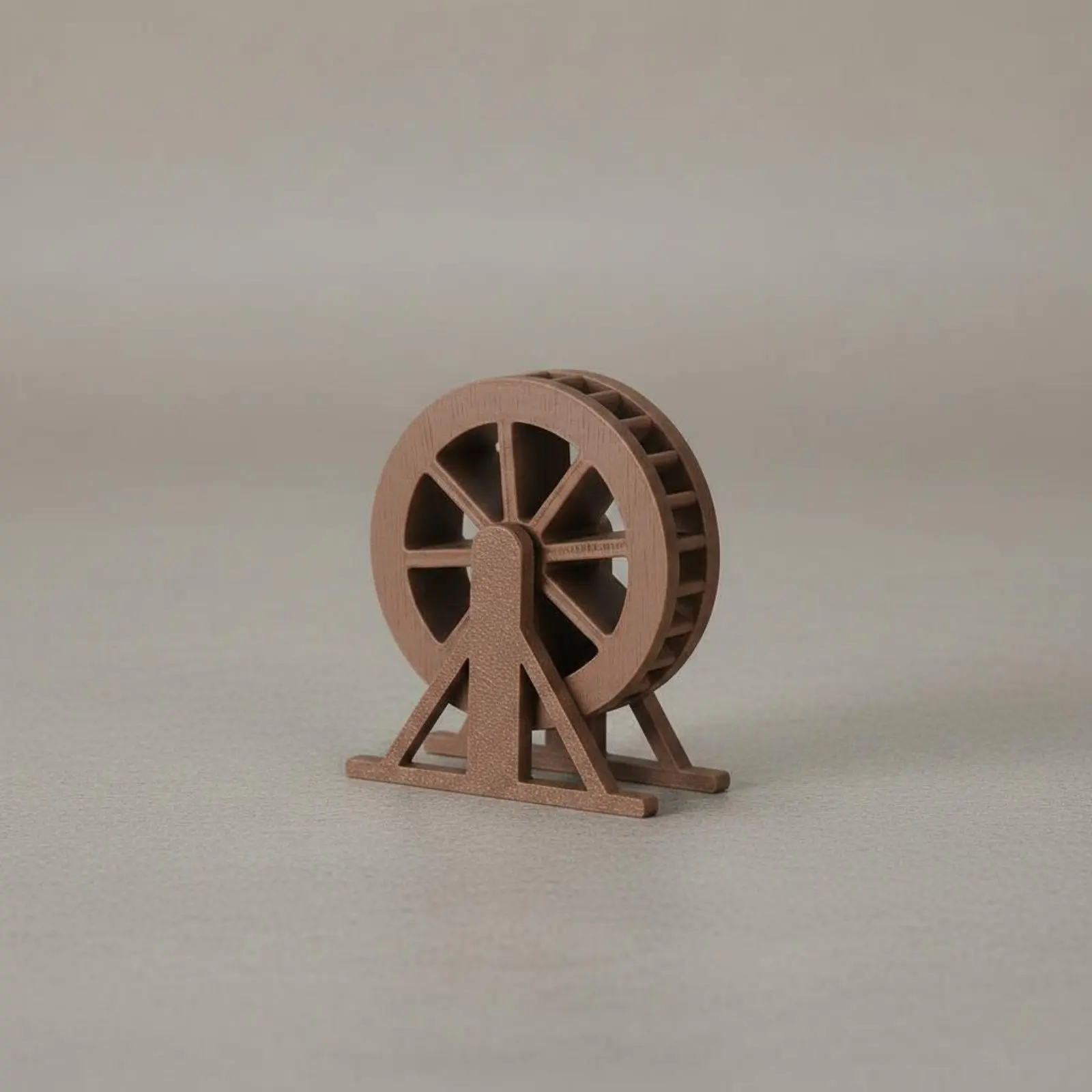 Water Wheel Model Rustic Design Mini Boat Model Mini Boat Figurine Cute Miniature Landscape Tabletop for Desktop