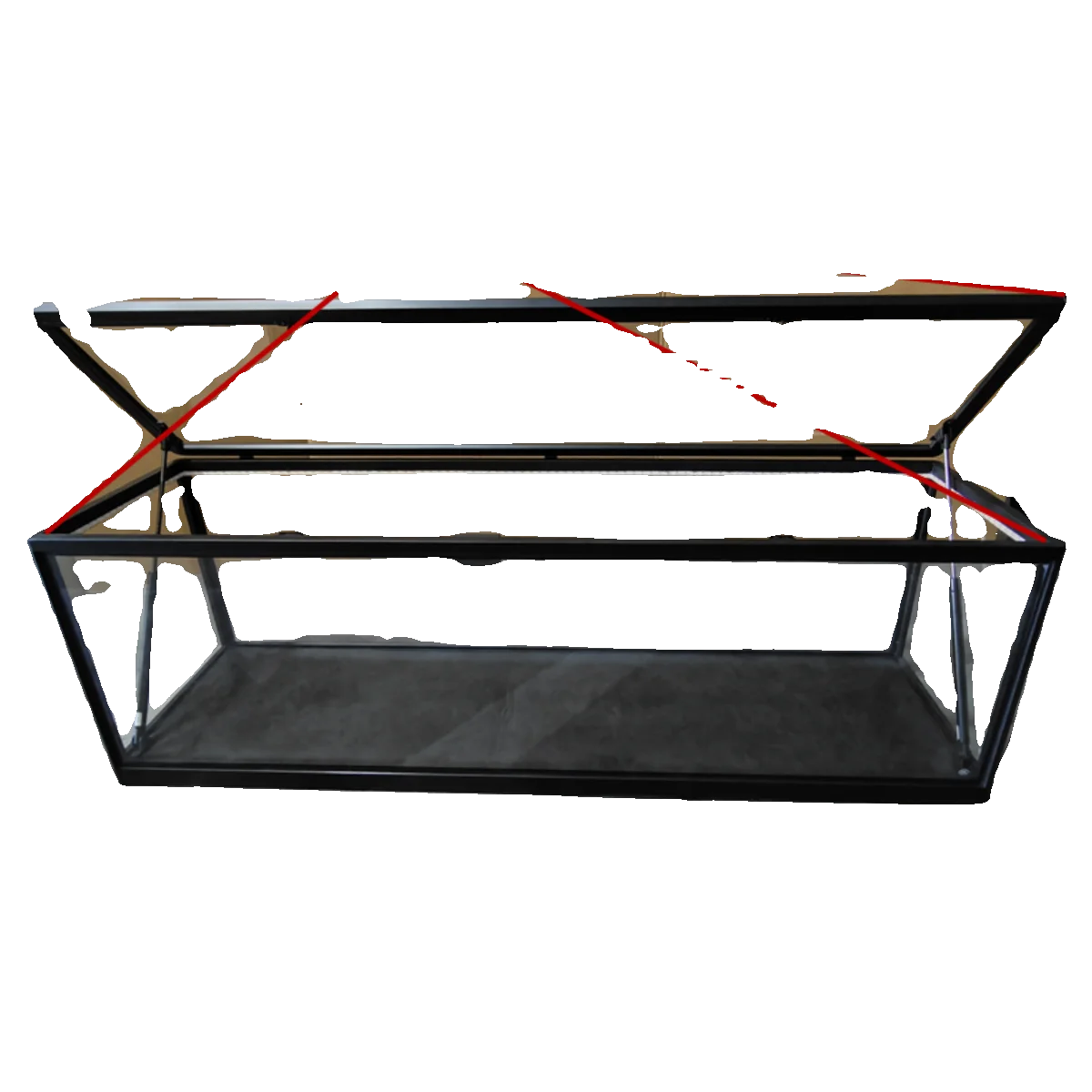 TV cabinet Modern simple transparent tempered glass cabinet Suitable for Lego figure storage display cabinet Light luxury floor