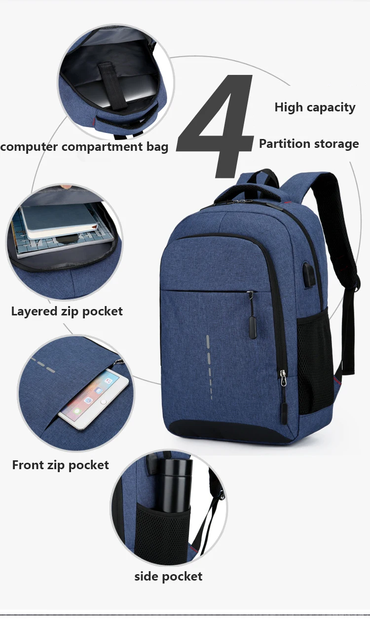 Wasserdicht Business Rucksack Männer der USB Schule Rucksäcke 16 Zoll Laptop Rucksack Große Kapazität Rucksäcke für Männer Zurück Pack Taschen