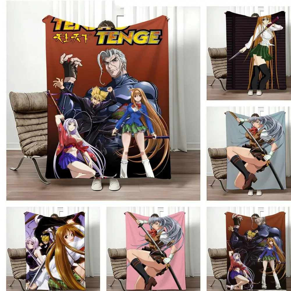 Anime Fashion T-Tenjhos Tenge Throw Lightweight 240g Flannel Blanket Soft Skin-friendly for Summer Cooling