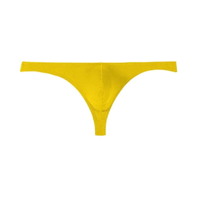 Men\'s pure cotton T-back breathable underwear low waist U-convex hip-lifting thong