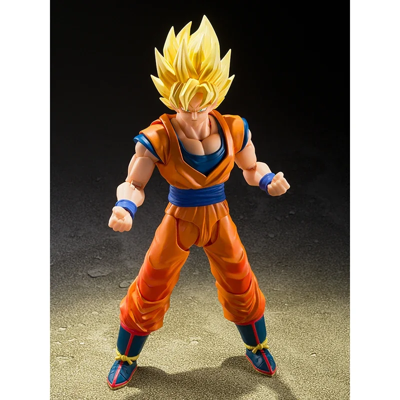 Аутентичные Bandai S.H.Figuarts Shf Super Saiyan Son Goku 3.0 The Beginning of The Decisive Battle Dragon Ball Z Фигурки Модель игрушки