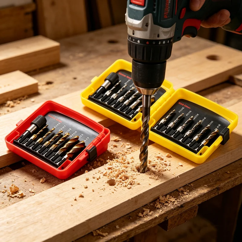 

13Pcs HSS Metric Compound Tap Drill Bit 3-in-1 Drilling Threading Reaming Machine Tap Tool Set