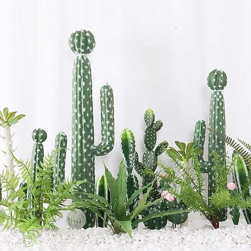 Simulation plant cactus cactus tropical desert potted indoor window decoration green plant fairy column landscape