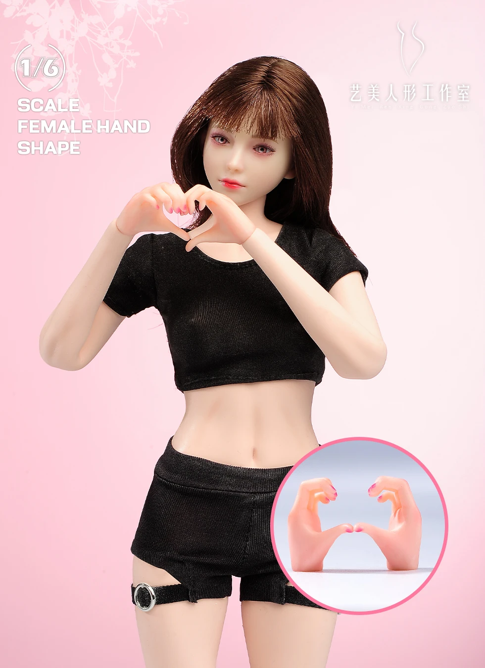 1/6 escala 4 pares/set gesto de maquiagem forma de mão modelo acessórios do corpo caber 12 ''YM ant soldado feminino figura de ação corpo bonecas