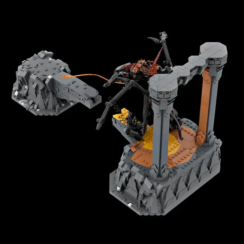 Nouveau 1863 pièces célèbre les anneaux série de film Moc Balrog Gandalfd modèle personnalisé Puzzle bricolage idées créatives enfants jouets cadeaux d'anniversaire