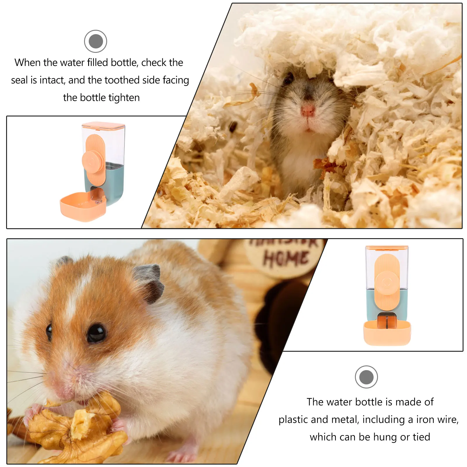 

Automatic Food for Cats Rabbits Guinea Pigs Hedgehogs Ferrets Blue ange Plastic Bunny Food Feeder Hanging On Cage Durable Saves