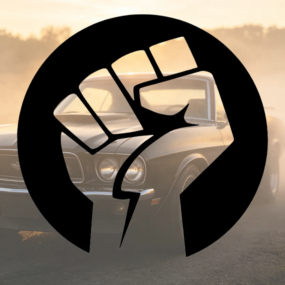 Custom Waterproof Car Stickers Surface Mount No Residue Raised Vinyl for Car Window Laptop Wall Fist Solidarity