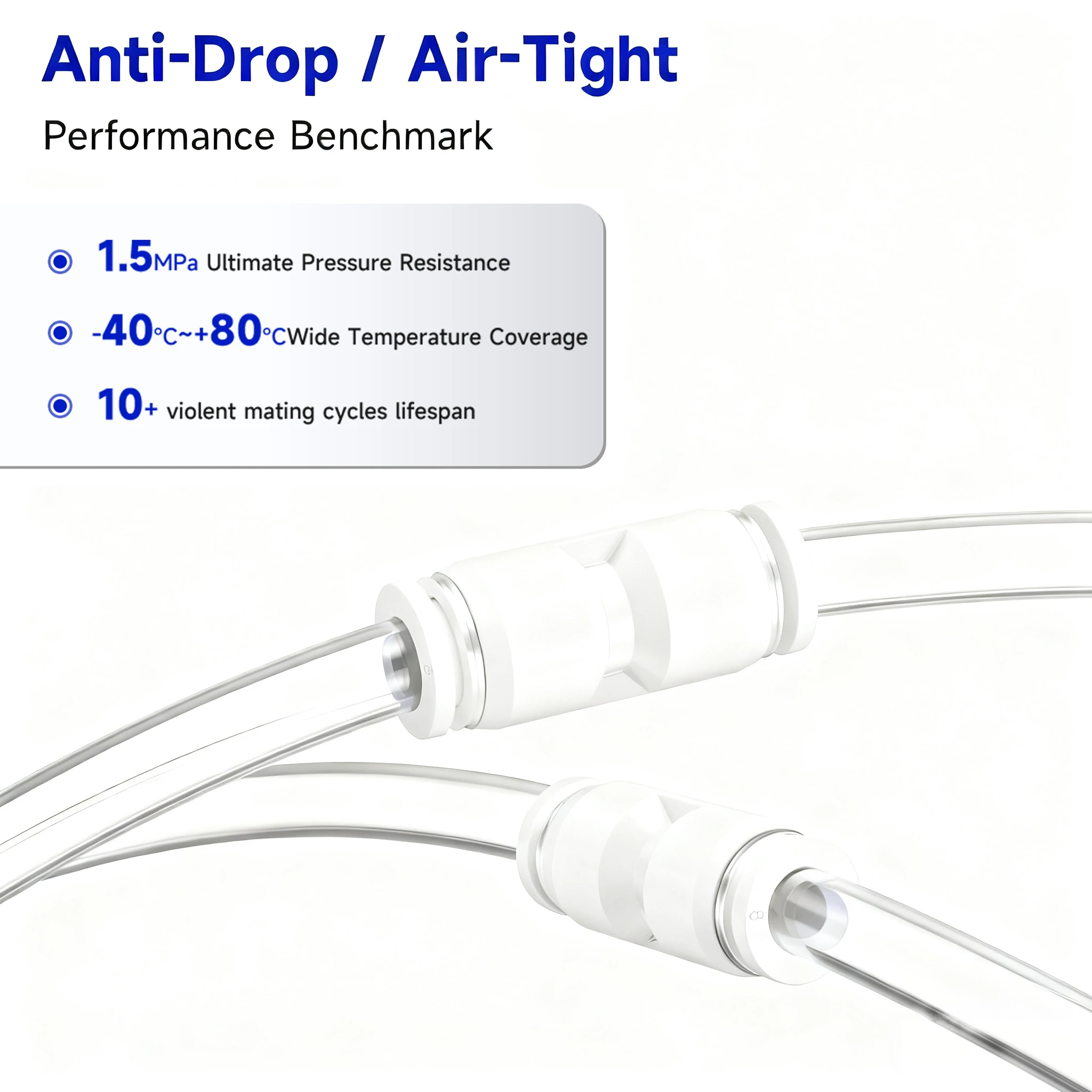 الأبيض البلاستيك بولي موصل هوائي موصل الأنابيب الهواء موصل سريع المياه دفع خرطوم 4 مللي متر 6 مللي متر 8 مللي متر 10 مللي متر 12 مللي متر دائم المناسب للمنزل Imp