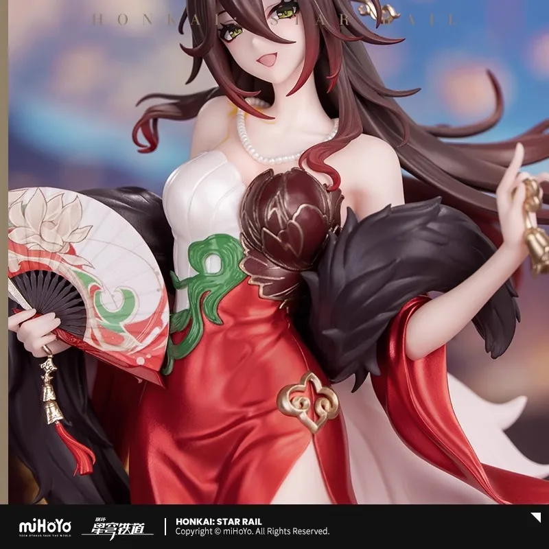 [Genuine] Game Honkai Star Rail Fugue 1/8 Cheongsam Statue Tingyun ABS&PVC Model Accessories Anime Cosplay Dolls miHoYo Original