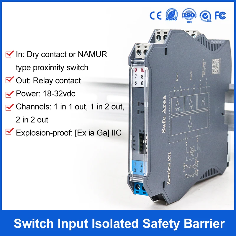 Intrinsic Safety Barrier Explosion-proof Mechanical NUMAR Input Safety Barriers