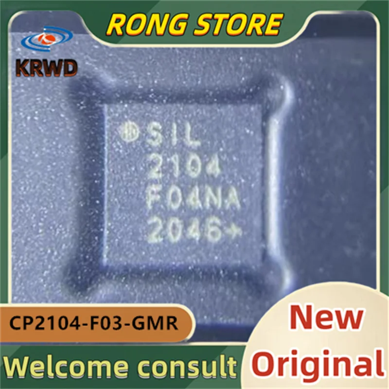 10pcs SIL2104 New and Original CP2104-F03-GMR CP2104 QFN-24