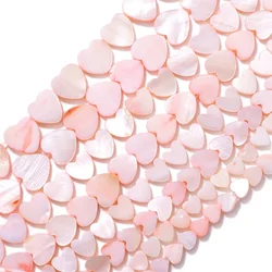 Pink 6 8 10 12mm Love Heart Shape Dyed Shell Beads Mother of Pearls Natural Loose Spacer Shells for Jewelry Making Accessories
