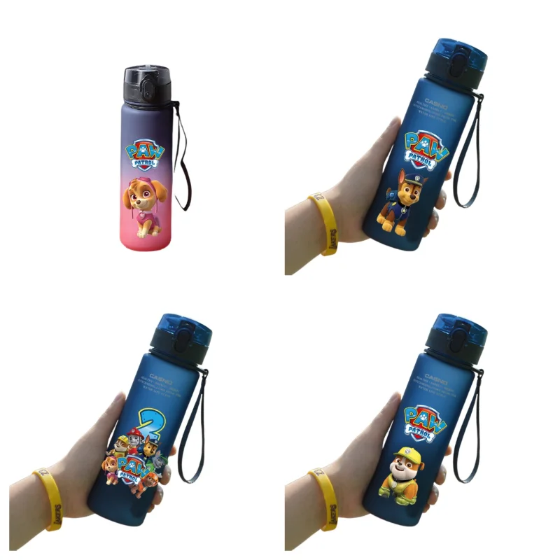

560Ml Paw Patrol Water Cup Children Cartoon Sports Water Bottle Figure Chase Outdoor Plastic Portable Water Cup Boys Girls Gifts