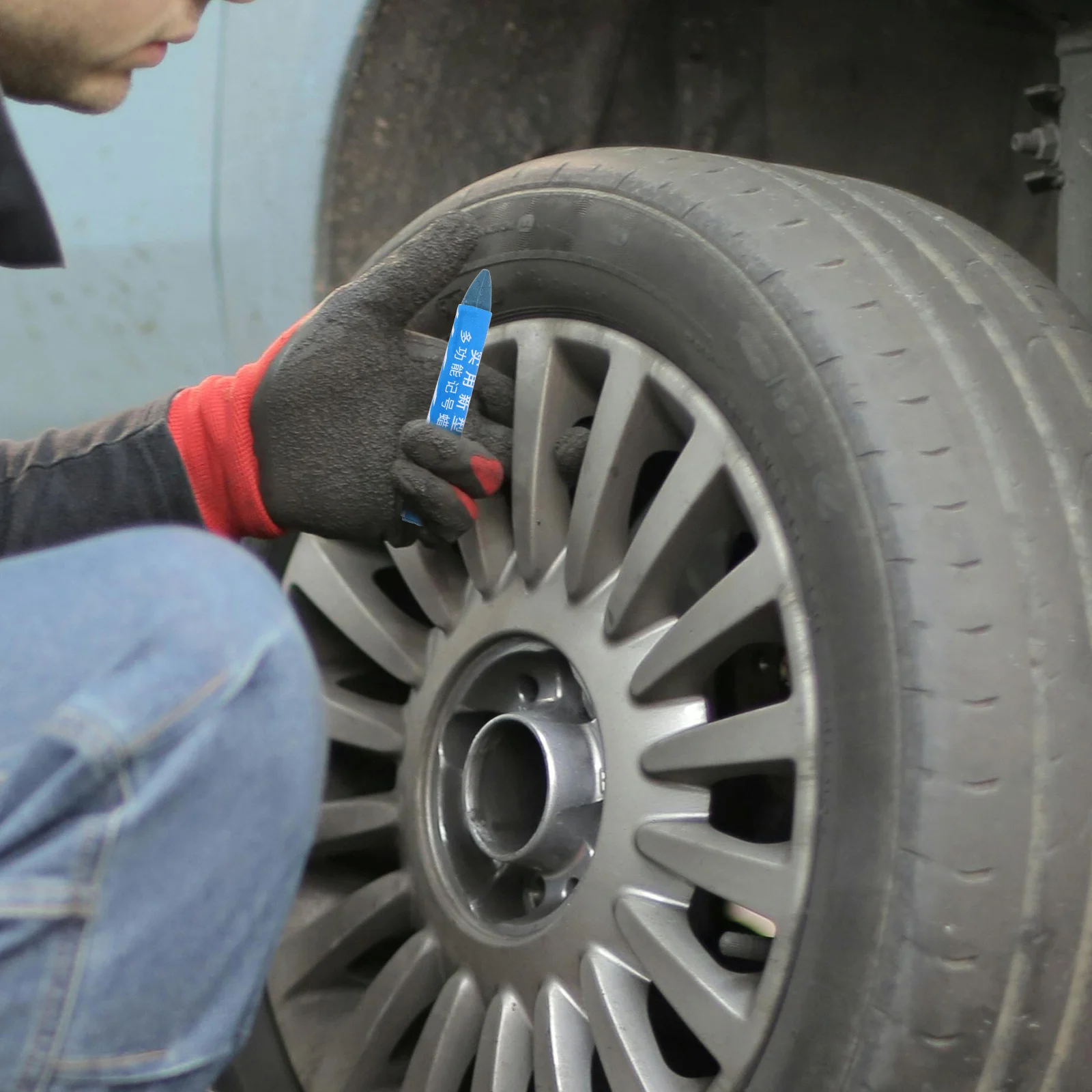 

6Pcs Tire Marking Pens Compact Wax Marker Pens Car Tire Identification Repair Tools Long Lasting Wax Marker Marking Pen