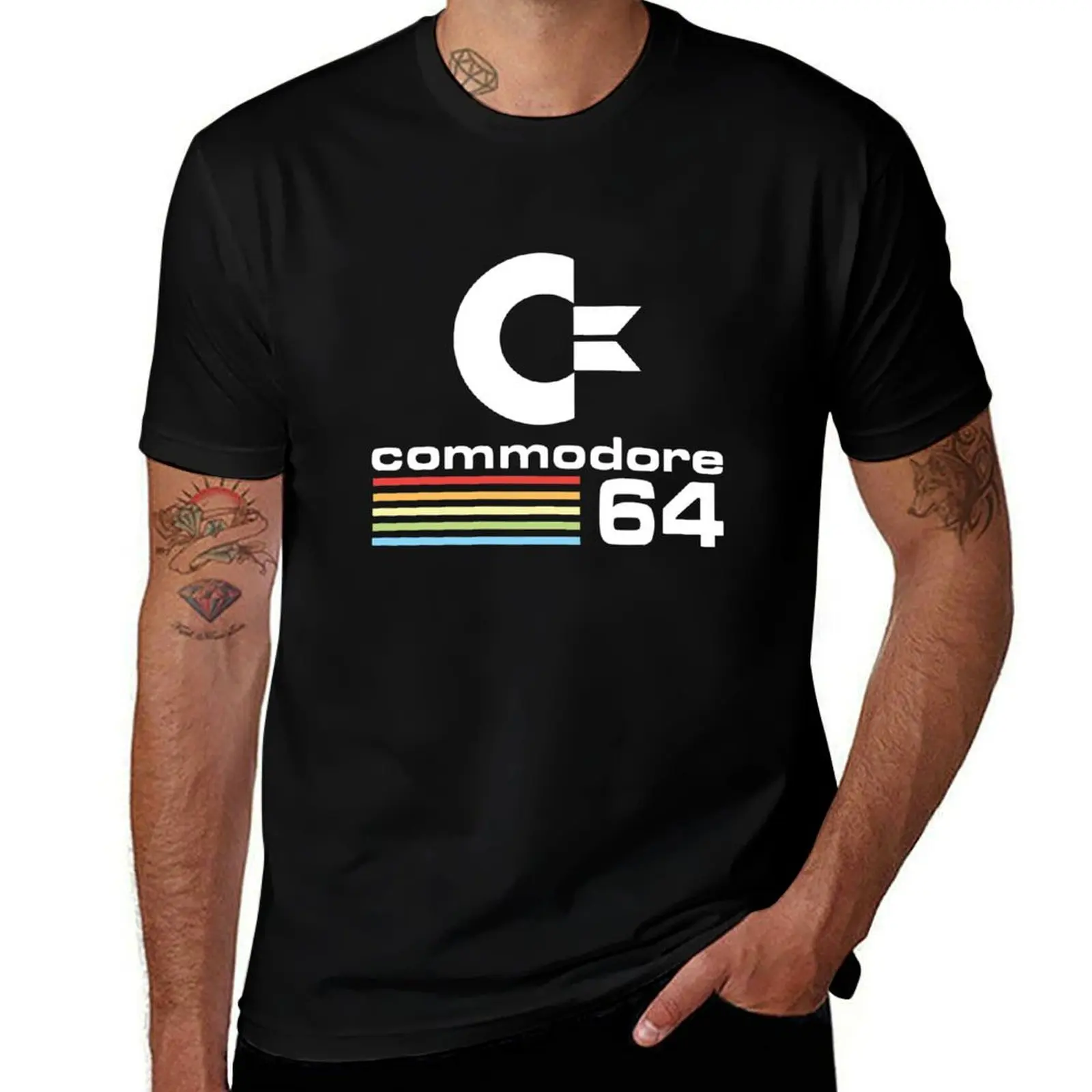 

Commodore 64 T-Shirt summer top funny meme t-shirts tops clothes compression shirt men