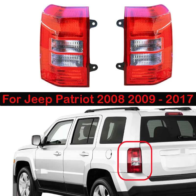 For Jeep Patriot 2008 2009 -2017 Rear Tail Light Assembly With Halogen Bulb Side Tail Lamp Assembly