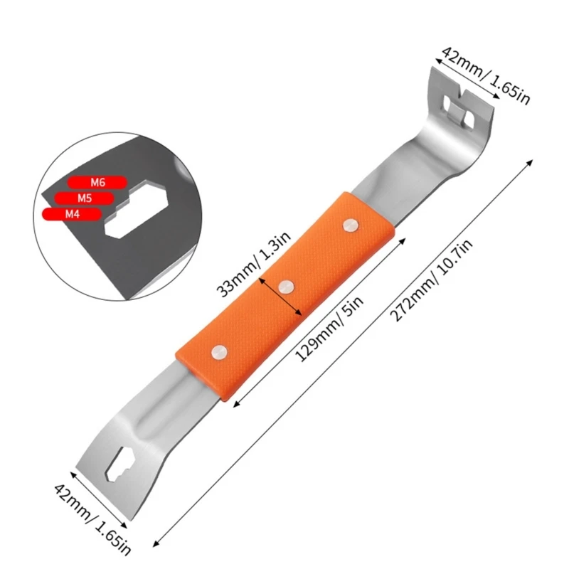สแตนเลส Pry Bars StapleRemovers เครื่องขูดรถยนต์ Disassembly Crowbars Drop Shipping