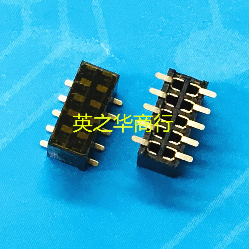 30pcs original new Double row vertical patch row female socket 1.27mm spacing 2 * 5P 2x5P connector connector