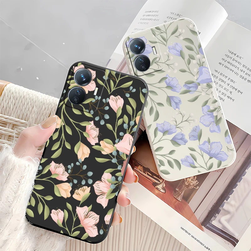 حافظة لهاتف Vivo Y400 5G Y100 Y200 Y72 Y53S Y35 Y33S Y31 Y52 Y51 Y39 Y29 Y27 غطاء ممتص للصدمات ناعم