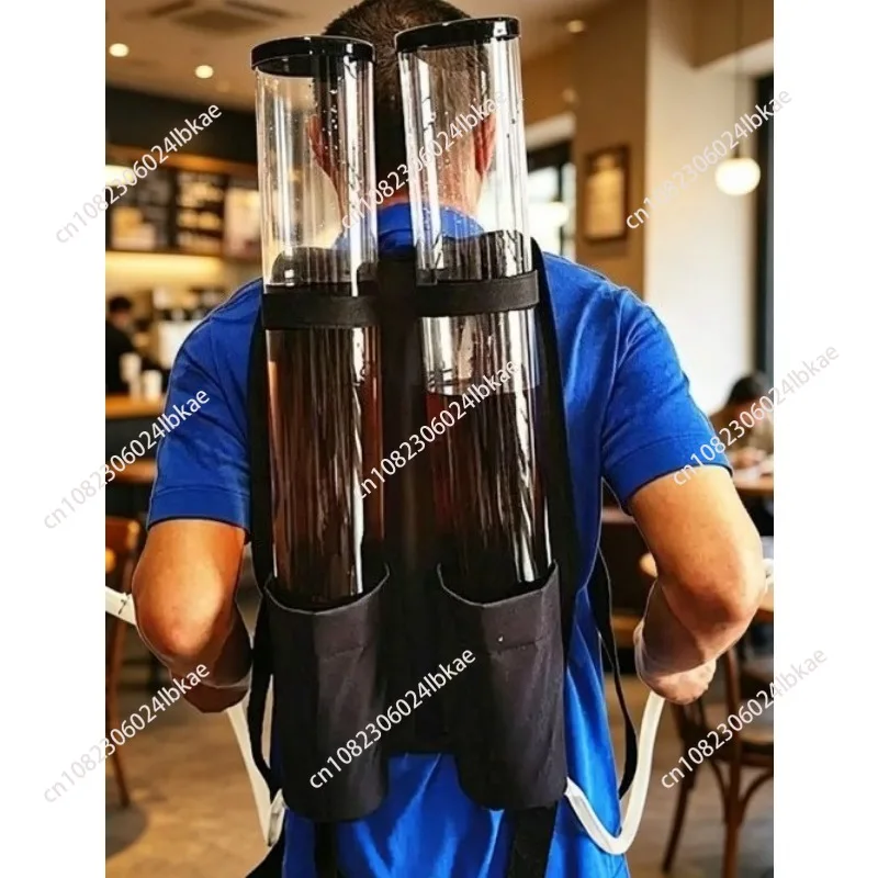 6l double-head beer dispenser for kegs - commercial bar portable beer server with spigot