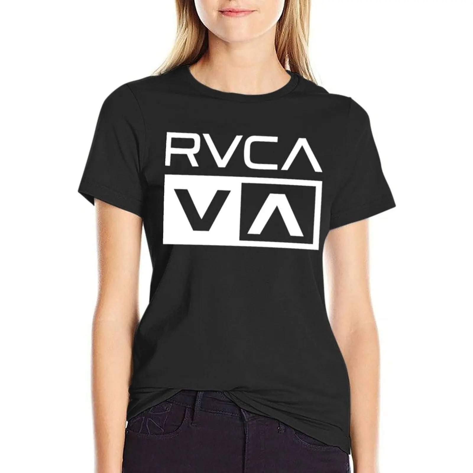 RVCA surf T-Shirt korean fashion animal print oversized t shirts for Women